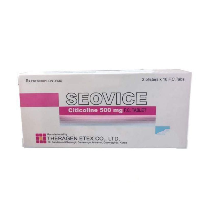Seovie Citicoline 500mg Hàn Quốc (H/20v)