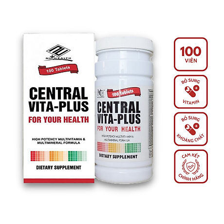 Central Vita Plus Mỹ (Lọ/100v)