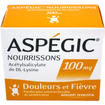 Aspegic acetylsalicylate 100mg Sanofi (H/20gói) Date 01/2026