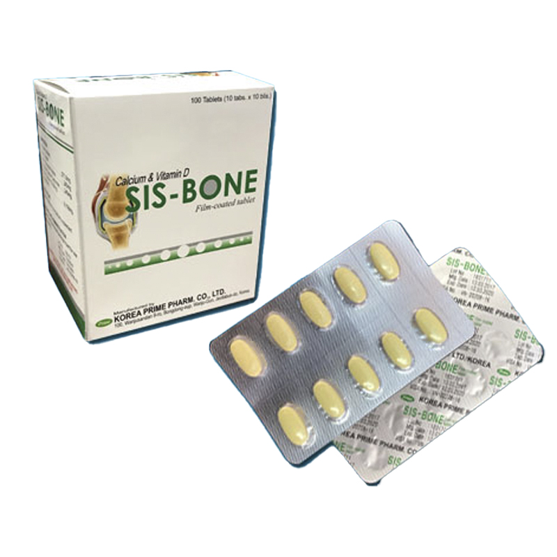 Sis Bone Calcium & Vitamin D Hàn Quốc (H/100v)