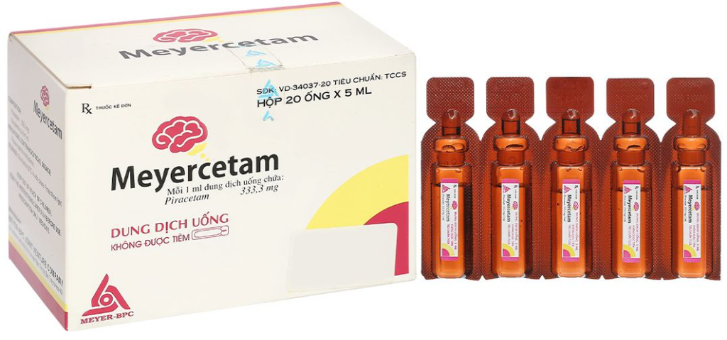 Meyercetam 5ml Piracetam 333,3mg Meyer BPC (H/20o/5ml) Date 12/2026