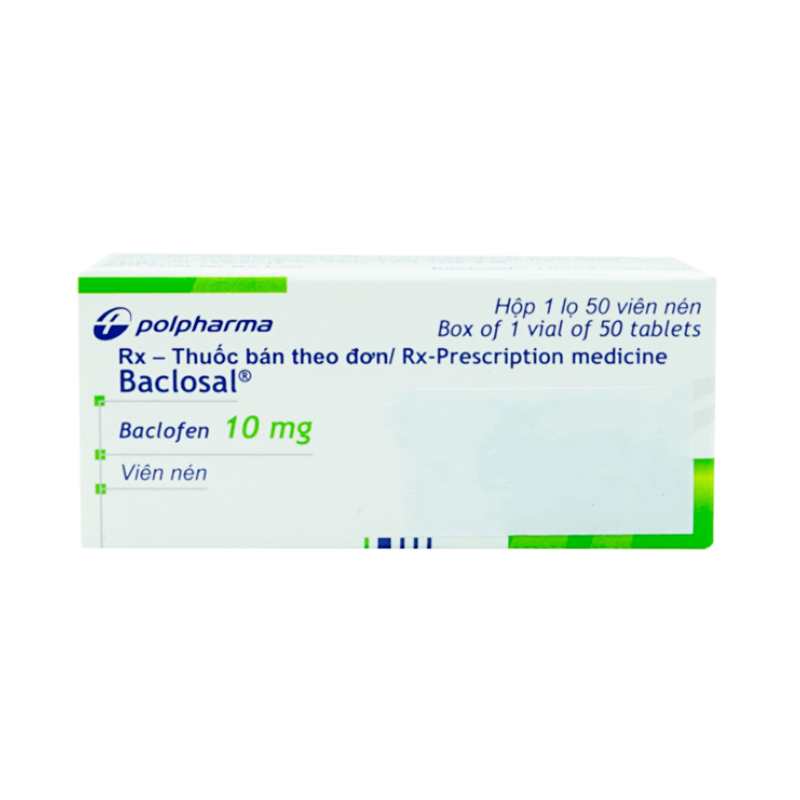 Baclosal 10mg Polpharma Ba Lan (Lọ/50v)