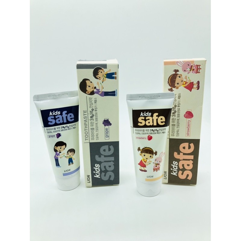 Kem đánh răng trẻ em Kids safe hương hoa quả Hàn Quốc (Tuýp/90g)