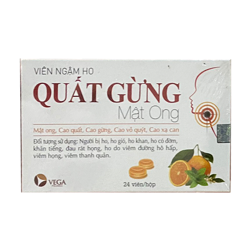 Viên ngậm quất gừng mật ong Nasaki (H/24v)