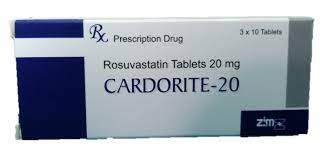 Cardorite Rosuvastatin 20mg Zim Ấn Độ (H/30v)