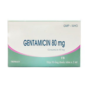  Gentamicin 80mg/2ml Tiêm Thanh Hóa (H/50o/2ml)