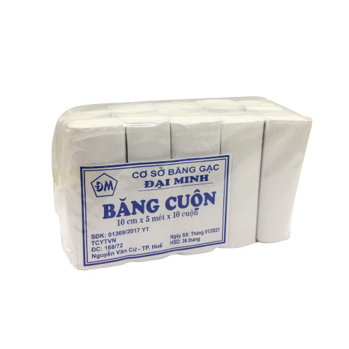 Băng cuộn Đắt 10cm x 5 mét Đại Minh (Bịch/10 cuộn)