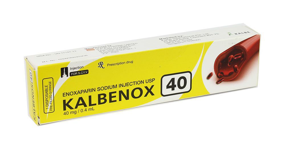 Kalbenox 40 Enoxaparin natri 40mg/0,4ml Ấn Độ (H/10 hộp nhỏ)