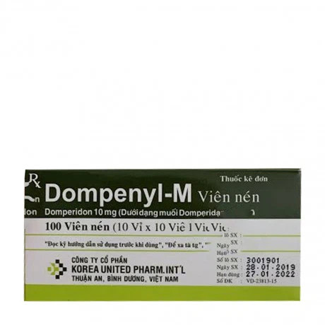Dompenyl-M Domperidon 10mg Korea united pharm (H/100v)