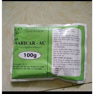 Nabicar AC thuốc muối 100g Á Châu (Gói/100g)