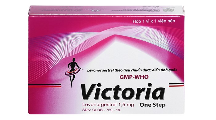 Victoria Levonorgestrel 1,5 mg tránh thai khẩn cấp 72h Ba Đình (H/1v)