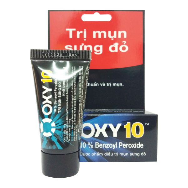 Oxy 10 trị mụn sưng đỏ Rohto (Tuýp/10g) 