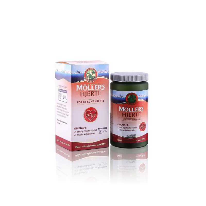 Mollers hierte omega 3 (DHA-EFA và ALA) (Lọ/60v)