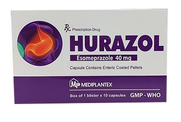 Hurazol Esomeprazol 40mg Mediplantex (H/10v) Date 09/2025