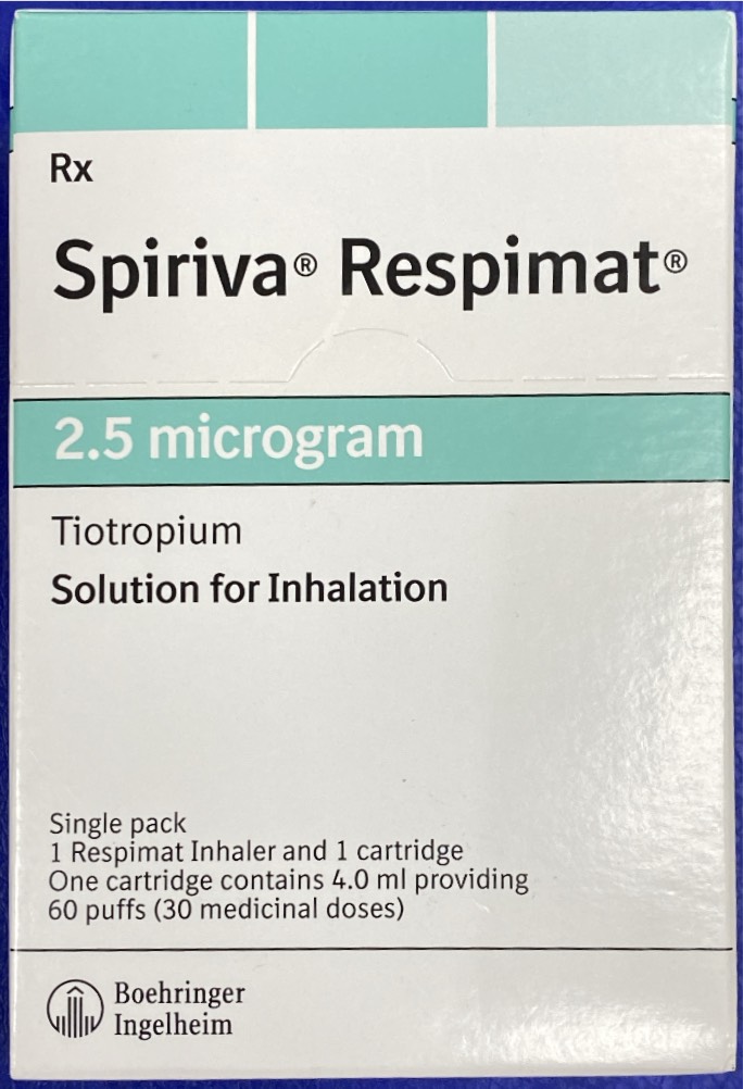 Spiriva Respimat Tiotropium 2.5mcg xịt khí dung Đức (Lọ/60liều) Date 09/2026