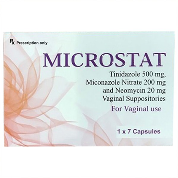 Microstat Tinidazole 500mg Ấn Độ (H/7v) Date 12/2025