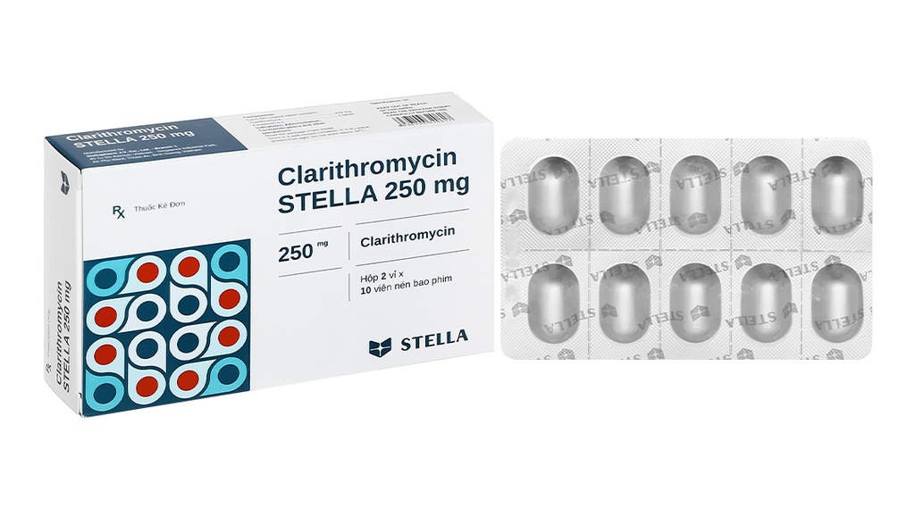 Clarithromycin 250mg Stella (H/20v)