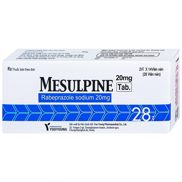 Mesulpine Tab 20mg Rabeprazole Sodium 20mg Korea (H/28v)