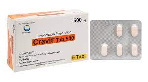 Cravit Tab 500 Levofloxacin 500mg Thái Lan (H/5v)
