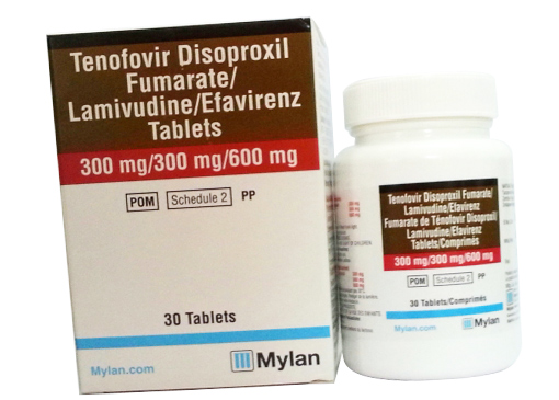 Tenofovir Lamivudin Efavirenz MyLan (Lọ/30v)