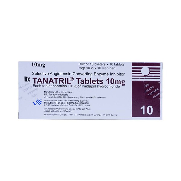 Tanatril  Imidapril 10mg Indonesia (H/100v)