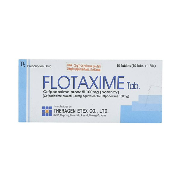 Flotaxime Cefpodoxime 100mg Theragen Korea (H/10v)