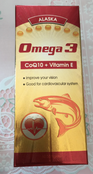 Alaska Omega 3 (CoQ10+Vitamin E) (hộp màu vàng) Trường Thọ (Lọ/60v)