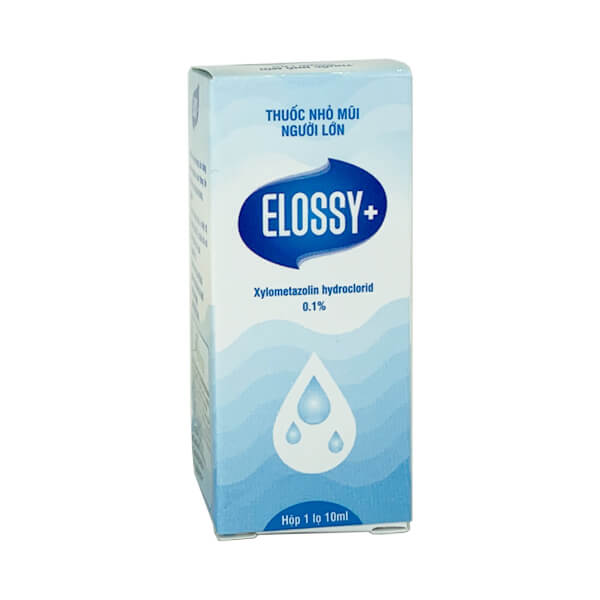 Elossy 0.1% Nhỏ Mũi Người Lớn Dược Khoa (Cọc/10lọ/10ml)