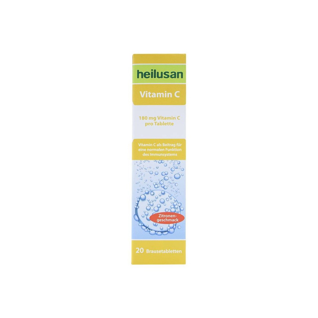 Heilusan Vitamin C Viên Sủi Tăng Đề Kháng Đức (Tuýp/20v) (vàng) date 12/2024