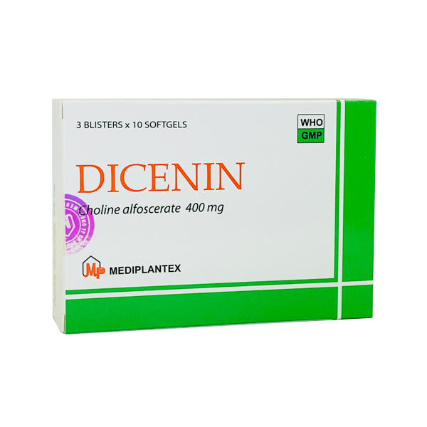 Dicenin Choline Alfoscerate 400mg Mediplantex (H/30v)