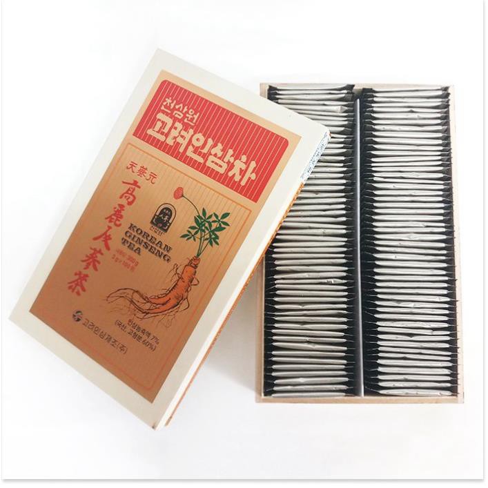 Korean Ginseng Tea Trà Nhân Sâm hòa tan Hàn Quốc (H/100gói/3g) hộp gỗ