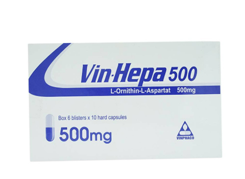 VinHepa 500 L Ornithin L Aspartat 500mg Vĩnh Phúc (H/60v)