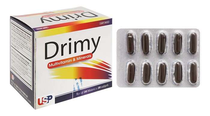 Drimy Multivitamin Khoáng Chất USP (H/100v)