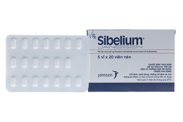 Sibelium Flunarizine 5mg Janssen (H/100v)