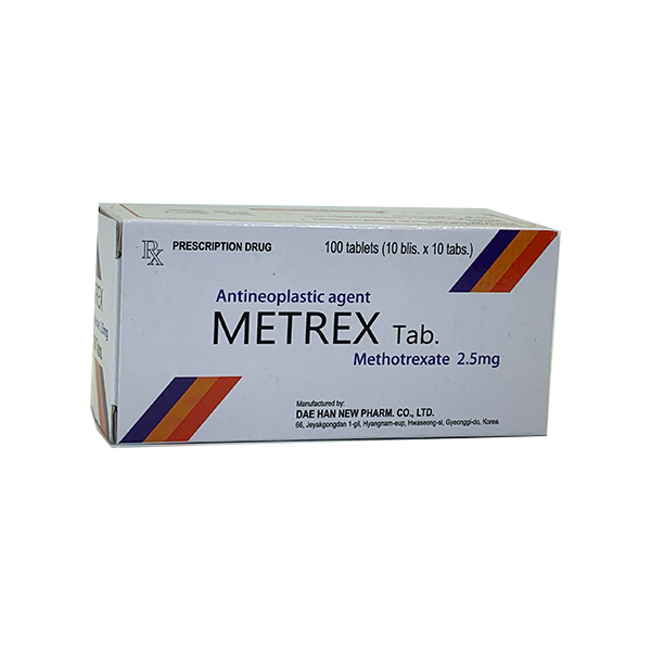 Metrex Methotrexate 2.5mg Hàn Quốc (H/100v)