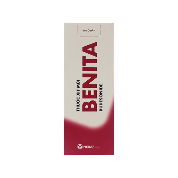  Benita Budesonide 64mcg/0.05ml xịt mũi Merap (Lọ/120 liều)