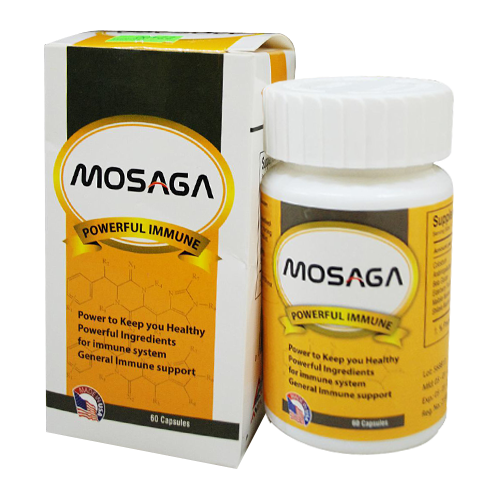 Mosaga Powerful Immune Tăng Cường Miễn Dịch Mỹ (Lọ/60v) Date 05/2025