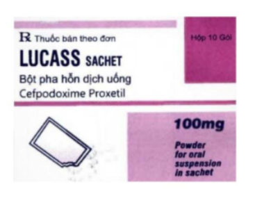 Lucass Sachet Cefpodoxim 100mg Maxim Ấn Độ (H/10gói)