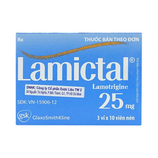 Lamictal Lamotrigine 25mg GSK (H/30v) Date 01/2025