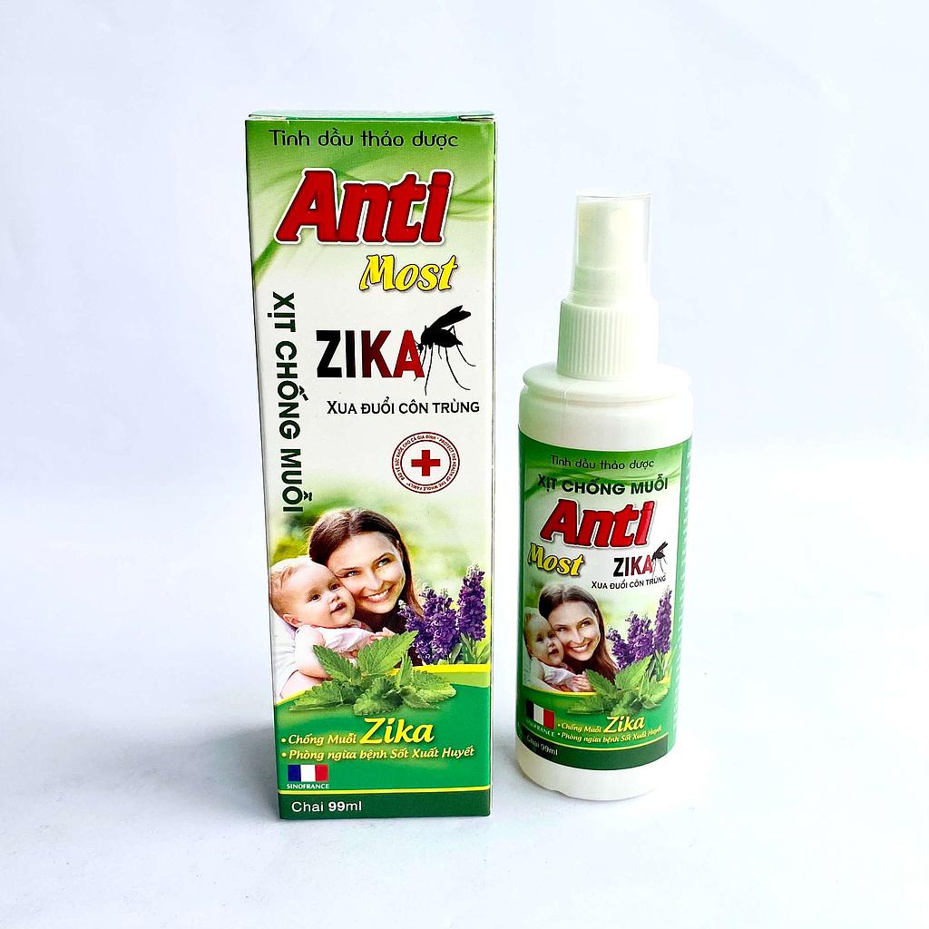 Zika Anti Most Xịt chống muỗi (Lọ/99ml)