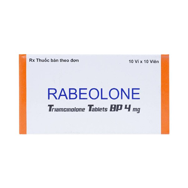 Rabeolone triamcinolon 4mg Ấn Độ (H/100v)