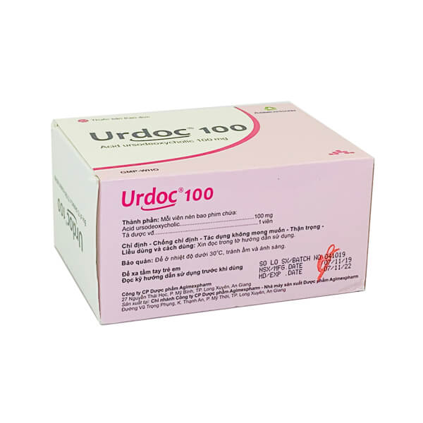 Urdoc Acid ursodeoxycholic 100mg Agimexpharm (H/100v)