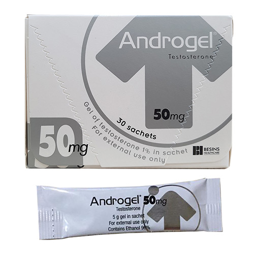 Androgel thuốc bôi testosterone 50mg Besin (H/30gói)