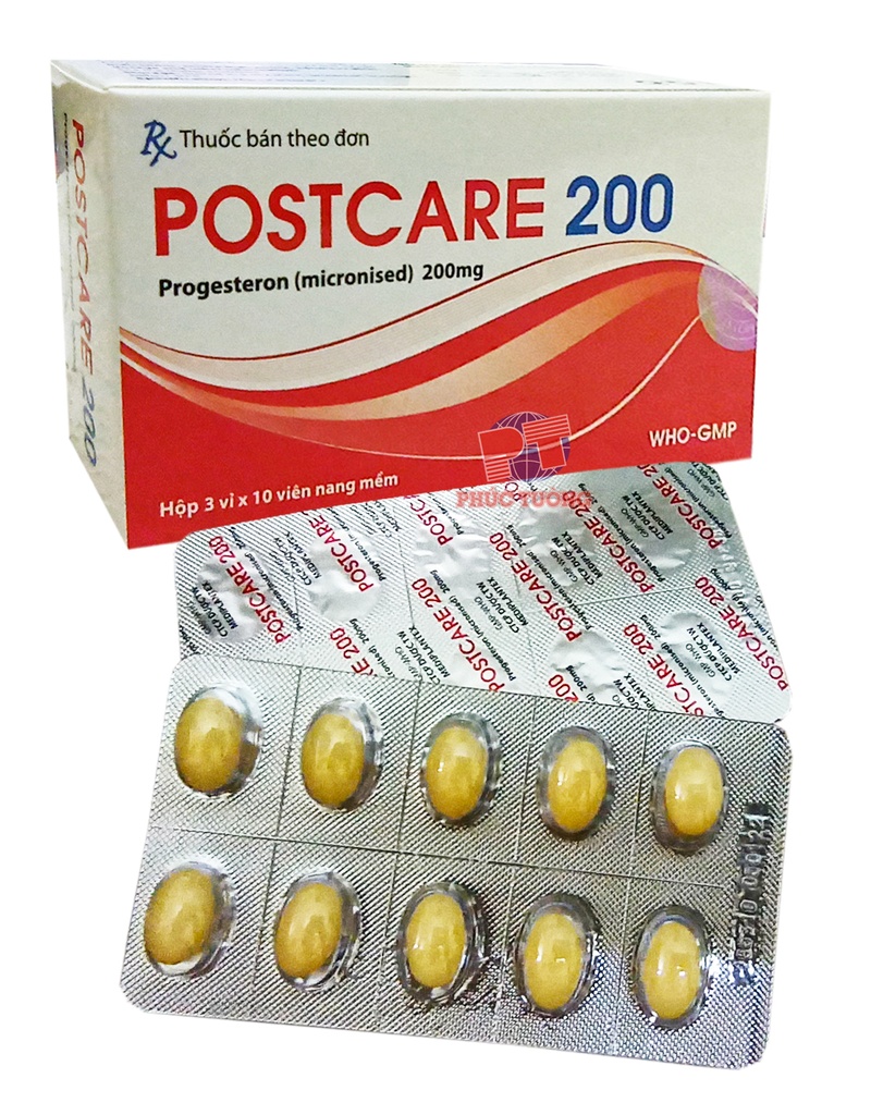 Postcare Progesterone 200mg (H/30v)