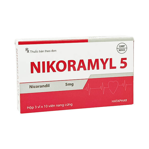 Nikoramyl 5 Nicorandil 5mg Hà Tây (H/30v) date 06/2025