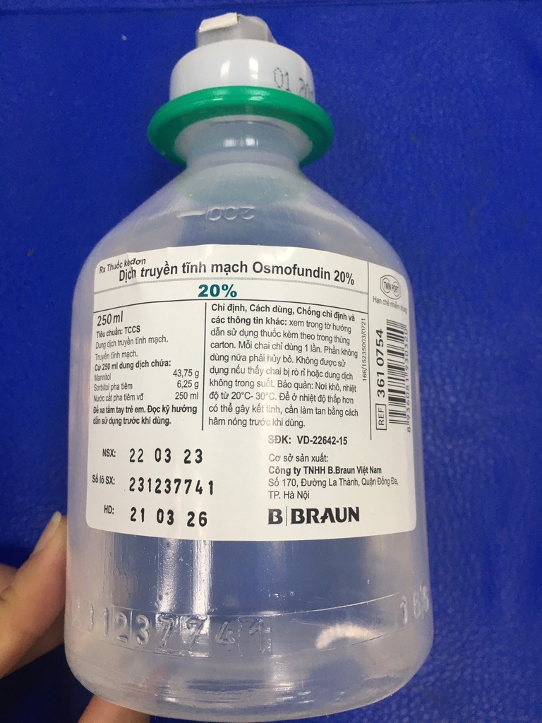 Osmofundin 20% BBraun (Chai/250ml)