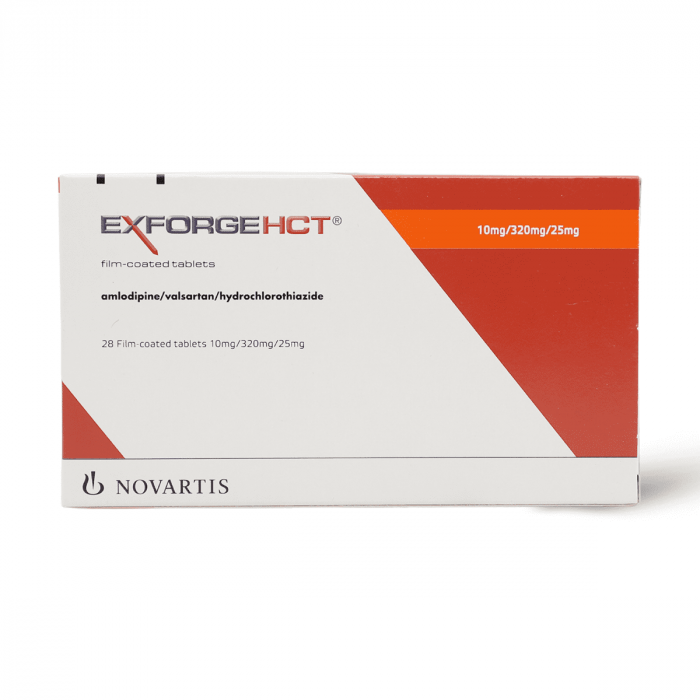 Exforge HCT 10/325/25mg Novartis (H/28v)