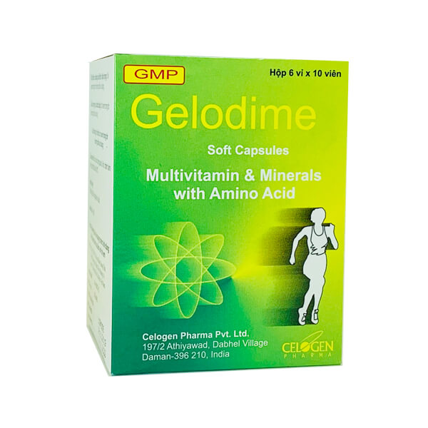 Gelodime Multivitamin Ấn Độ (H/60v) date 03/2025