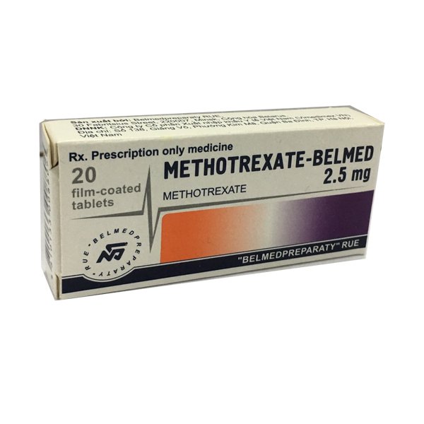 Methotrexate Belmed 2.5mg Belarus (H/20v) date 08/2024