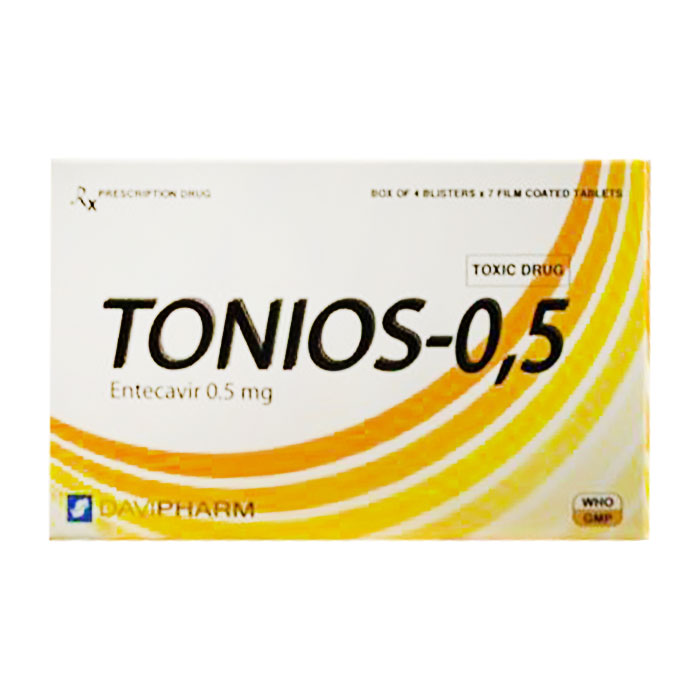 Tonios Entecavir 0.5mg Davipharm (H/28v) Date 06/2026